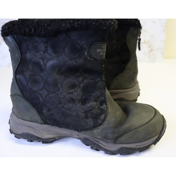 The North Face Primaloft Insulated Waterproof Winter Boots Black/Grey Size 8 - Picture 6 of 10